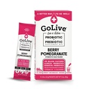 GoLive Prebiotic dan Probiotic for Women, Men, Kids. Berry Powder Synthetic Powder W / L- Glutamine, Vitamin D3, Electrolytes. Untuk kesehatan Gut, gangguan pencernaan, Metabolisme, kekebalan tubuh 15-50B CFUs.