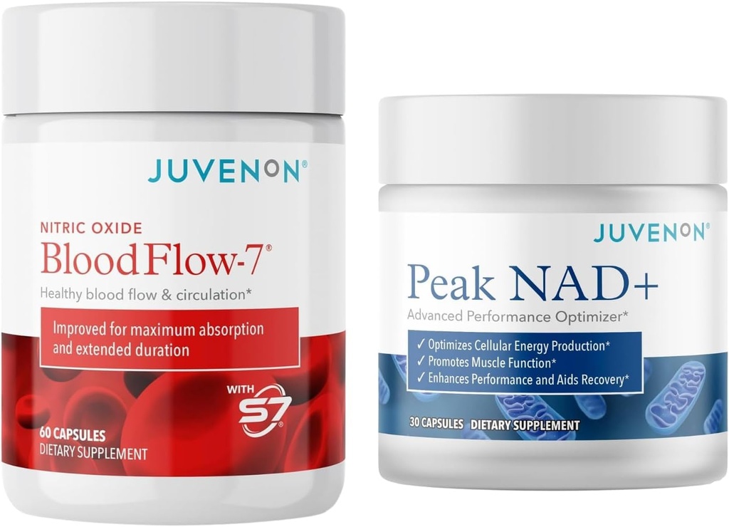Juvenon BloodFlow-7 Nitric Oxide Suplemen dengan Nitroigine + Peak NAD +
