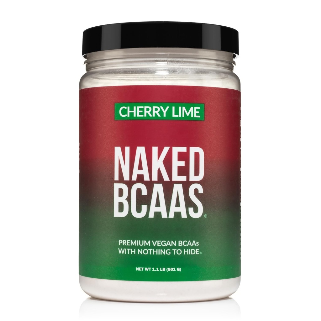 NAYD Cherry Lime BCAAS Acids Powder, 100% Pure 2: 1: 1 Formula, Vegan Branched Chain Amino Acids, Instantized All Natural BCAA Powder Supplemen - 501 Grams, 34