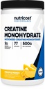 Nutricost Creatine Monohydrate Powder (Pineapple Mangga, 500 Gram) - Micronized Creatine Creatine Suplement - Vegan, Non-GMO, Gluten Free