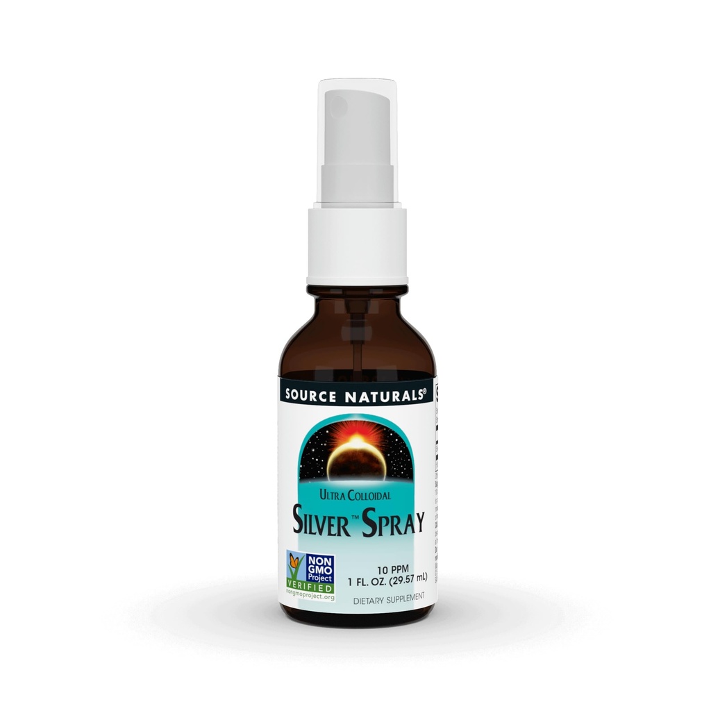 Sumber Ultra Colloidal Perak Semprotan 10 plum untuk Wellness Dukungan - 1 Fluid oz