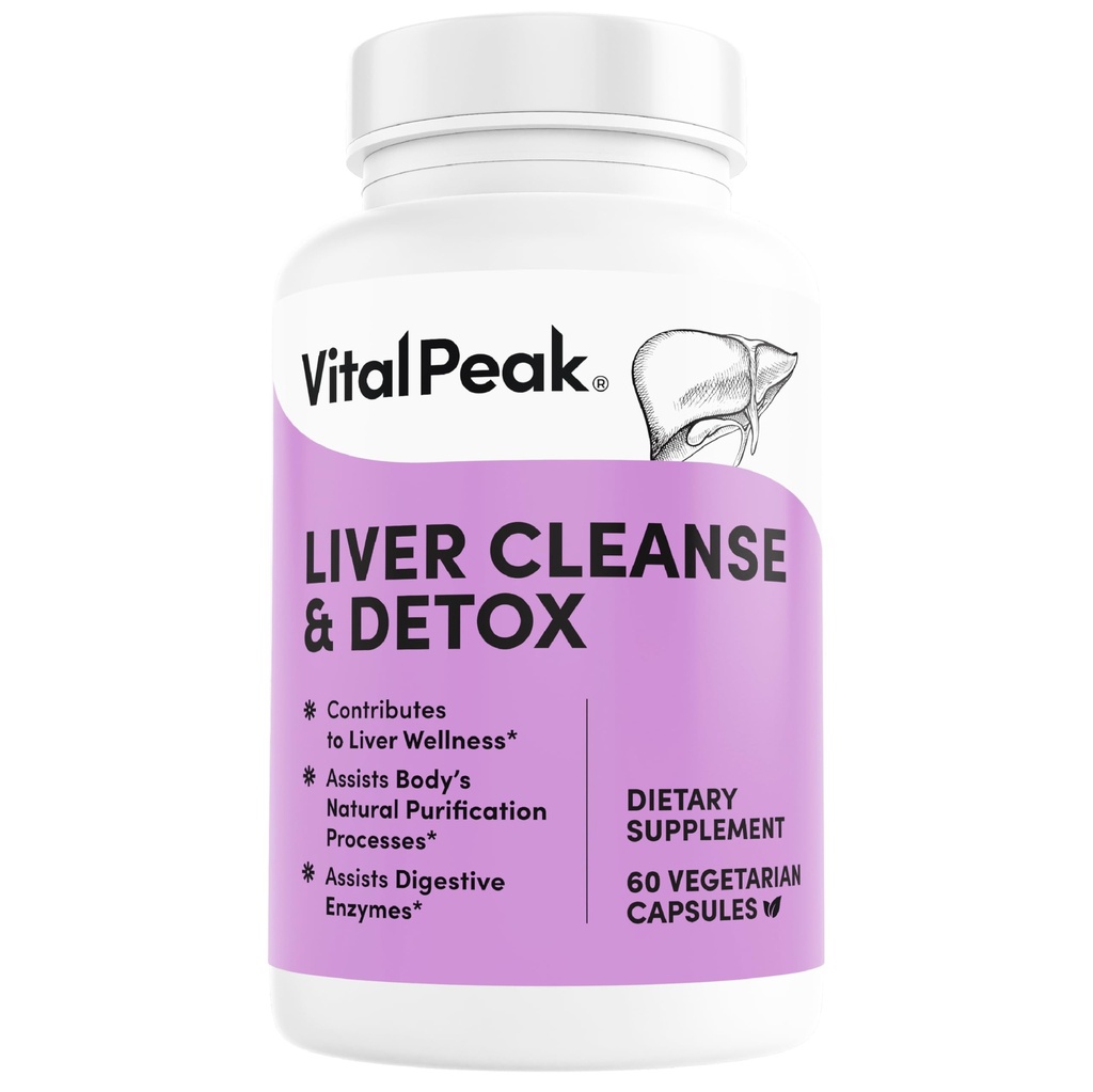 Liver Cleanse Detox & Repair - Liver Health Support - with Milk Thistle, Berberine, Beet Root Powder, Turmeric, Ginger, Dandelion Root, Artichoke, Grape Secrets & More - 60 Capsules