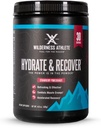 Wilderness Athlete - Hydrate & Reclover 124; Liquid Hidration Powder Electrolite Drink Mix - Recover Lebih cepat dengan Bcaas - Powder Hydrate dengan 100mg Vitamin C - 30 Serving Tub (Strawberry Paxate)