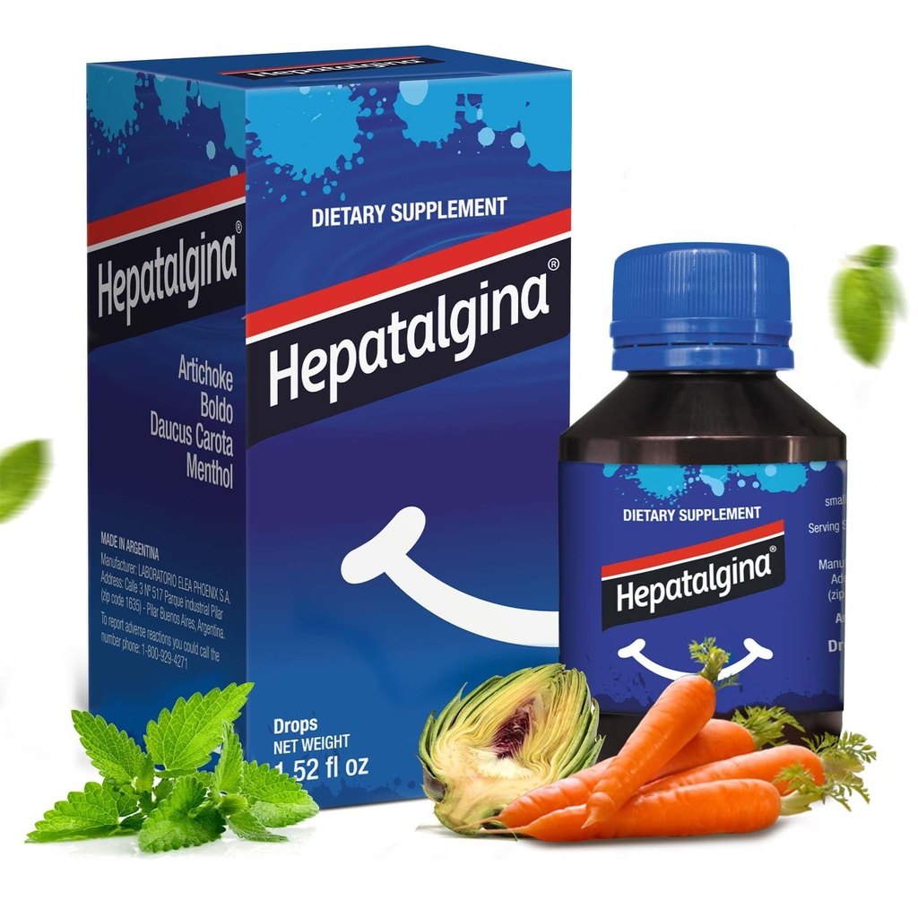 Dukungan Hati Pelindung Cair Herbal dengan Extract Artichoke untuk Detox Cleanse Liver & Repair - Liver Detox Cleanse Drops with Mint, Boldo & Carrot - 45 ml