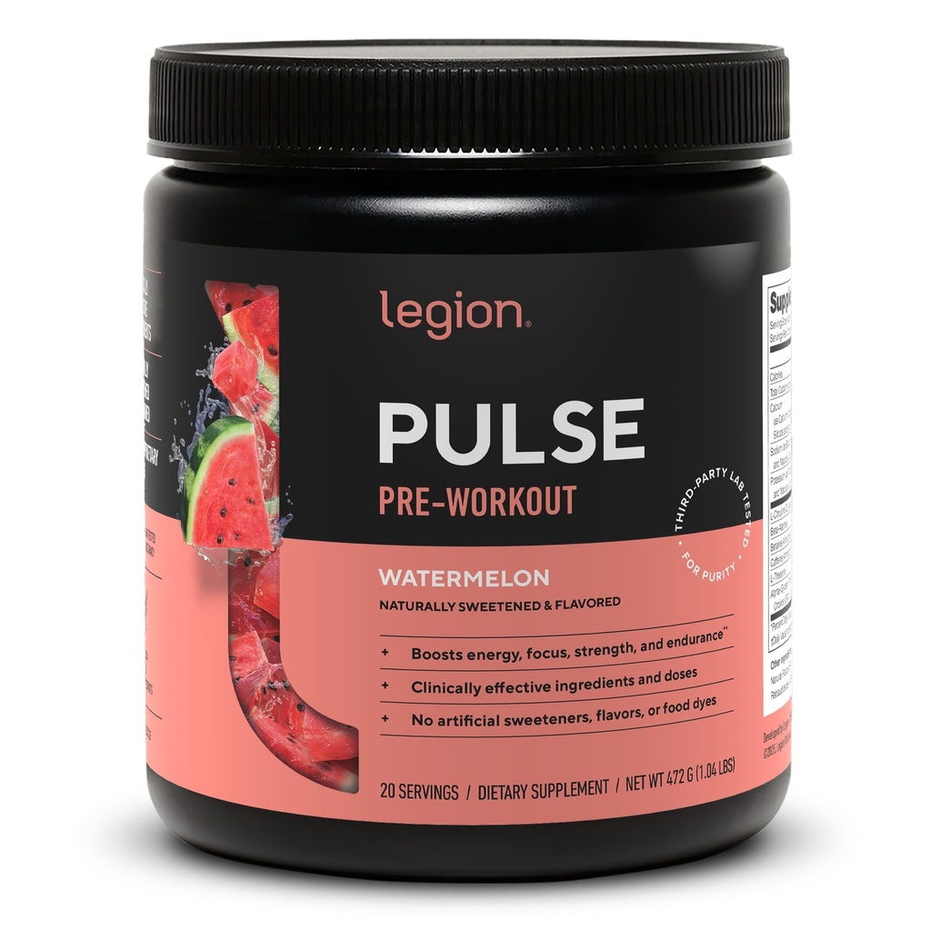 Legion- Semua Natural Nitric Oxide Pretraining Minum untuk Boost Energy, Creatine Free, alami Sweetened, Beta Alanine, Citrulline, Alpha GPC (Watermelon)