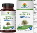Brieofood Organic Alfalfa 1500mg, 45 Servis, Vegetarian, Gluten Free, 90 tablet Vegetarian