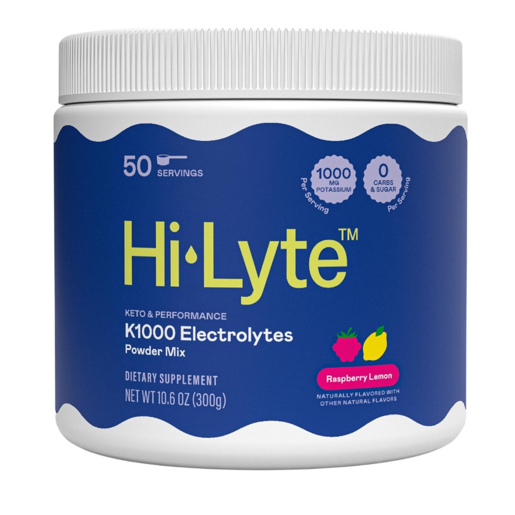 HI-Lyte Keto K1000 Electrolite Powder 126; Raspberry Lemon 124; Hidration Suplemen Minum Mix 124; Boost Energy & Beat Leg Kram 124; No Sugar, No Maltodextrin