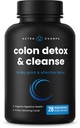 NutraChamps Colon Cleanse & Detox for Weight Loss [14 Day QuickCleanser] Aman & Efektif Formula dengan Probiotic & Digeptical Enzymes for Constipation Relief