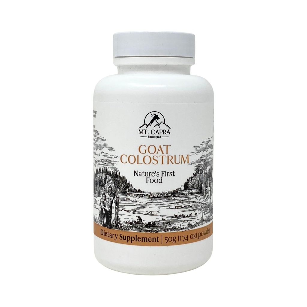 susu kambing gunung Colostrum 124. untuk sistem kekebalan tubuh yang sehat, Gut, dan Atletic Performance 124; Grass-Fed, Tinggi di Immunoglobulin 124; 17 pelayan - 1.76 oz