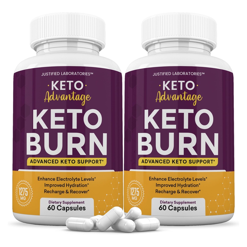 Laboratorium yang disederhanakan (2 Pack Keto Adviously Keto Burn Pills 1275MG New & Impressed Formula Berisi Apel Cider Extra Virgin Oil Pounder Green Tea Leaf 120 Capsules