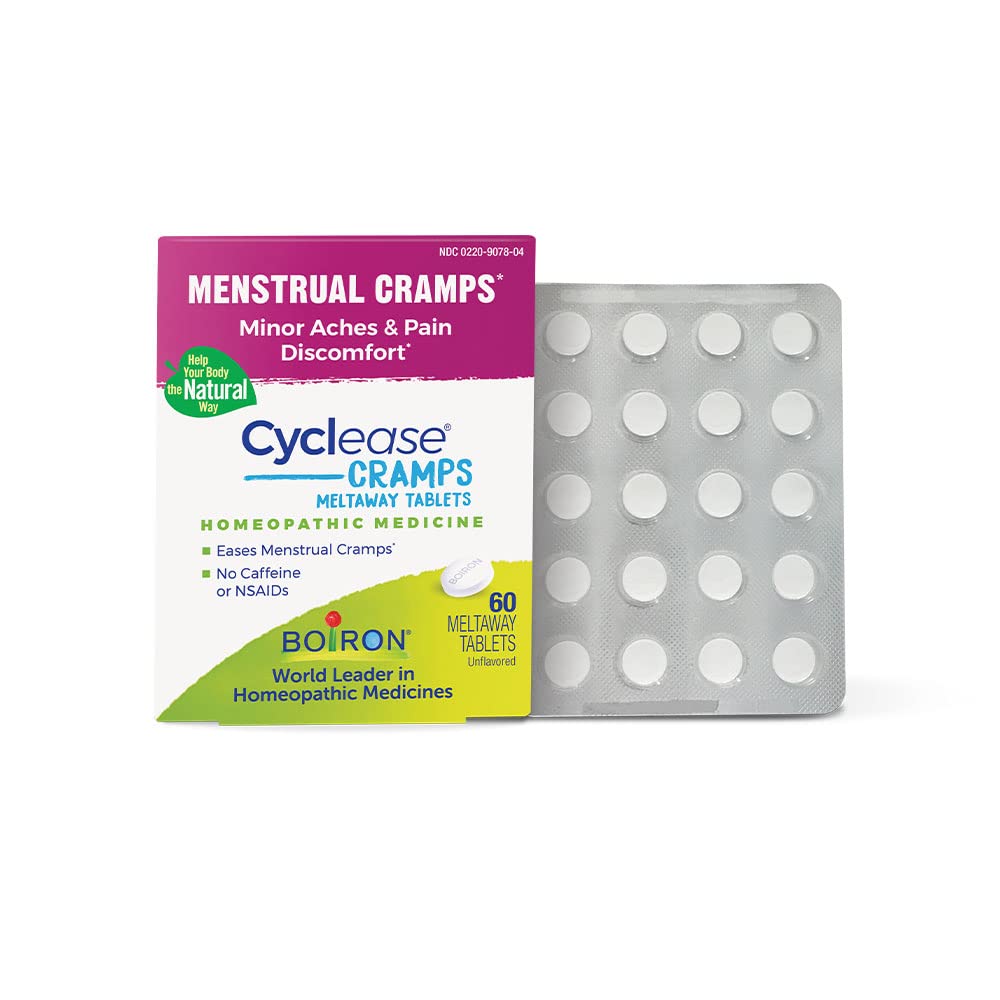 Boiron Cycrent Cramps for Relief from Menstrual Cramps, Aches, Pain, and Discomfort - 60 Count