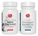 Zen Haus Iodin dan Immune Bundle - 12.5 mg Iodium Complex dengan The Immune and Respiratory Dukung Formula