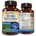 Brain Booster 40-in-1 Formula Suplemen untuk Fokus, Memory, Kejelasan, Energi 124; untuk Pria & Women, Kognitive Fungsi Nootropic Dukungan dengan DMAE, Brain Health Formula 124; (180 Capsules - 90 Bantuan Hari)