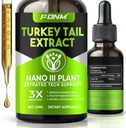 Khotbah Turkey Tail Mushroom Extract - 2 Fl Oz Mushroom Turkey Tail Suplement, Ammuniune & Digetical Suplemen, Faus- Absorbing Liquid Tincture