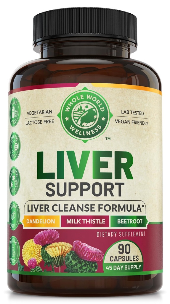 Advanced Liver Cleanse Detox & Repair Formula dengan Milk Thistle. Detox & Dukungan Tambahan untuk Pria & Wanita, Amerika Serikat Dibuat. Dukungan Perbaikan & Detox, 512mg