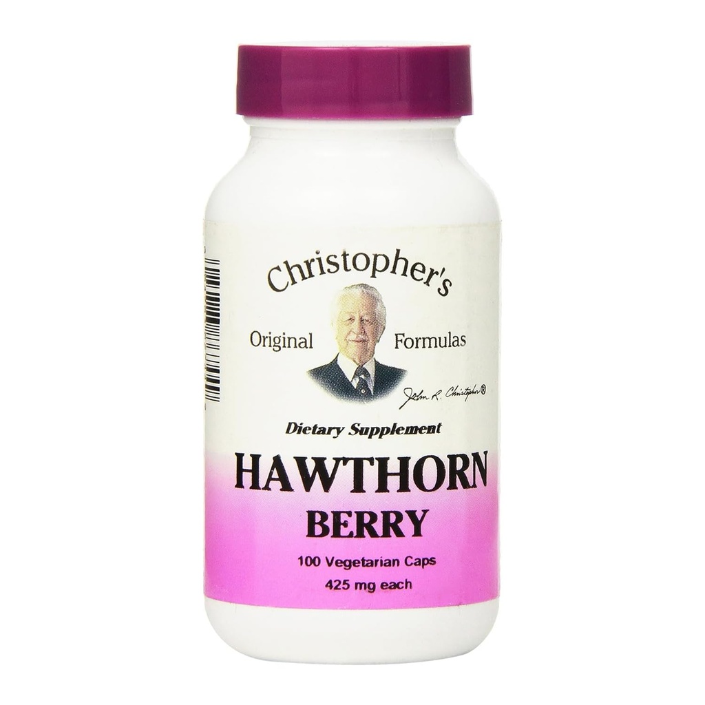 Formula Hawthorn Berry Capsules, Herbal Suplemen Jantung & Cardiovascular Wellness, 100 Kapsul