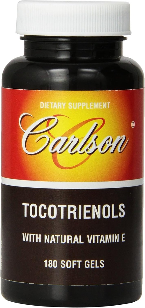 Carlson Labs Tocotrienol With Natural Vitamin E, 180 Softgels