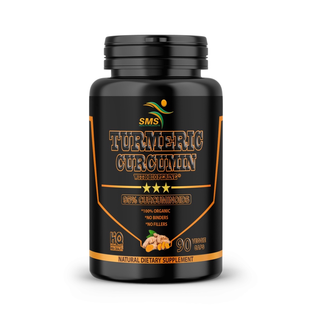 Turmeric Curcumin dengan Black Pepper 1.500mg 124; 90 Vevgie Capsules 124; Dietary Suplement dengan 95% Standardisasi Curcuminoids & Bioperin untuk Potensi & Absorpsi 124; Ness-GMO, Gluten Bebas