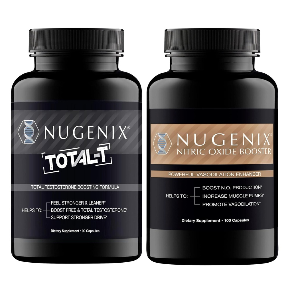 Nugenix Nitric Oxide Booster dan Total- T Testosteron Booster untuk Pria