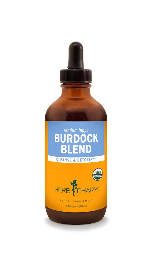 Herb Pharm Burdock Blend Liquid Ekstrak untuk Mendukung Cleansing & Detoksifikasi - 4 Ounce