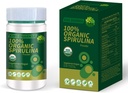 Sertifikasi 100% Spirulina Organik Powder 4.23oz / 120g Rich in Beta- Carotene (Vitamin A) dan B-12 dengan Ularly Occurring GLA, Vega Non-GMO-Superfood Suplemen