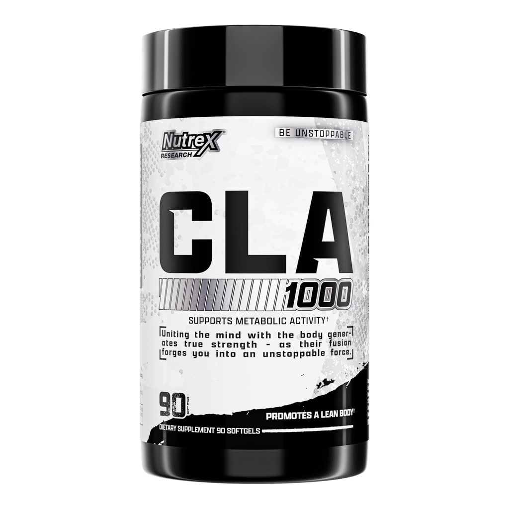 Nutrex CLA 90 Soft Gels - 1000mg Mengkonjugasikan Linoleic Acid Aktif Blend dari Safflower Oil - Stimulant- Free Metabolisme Booster pil untuk Weight Los