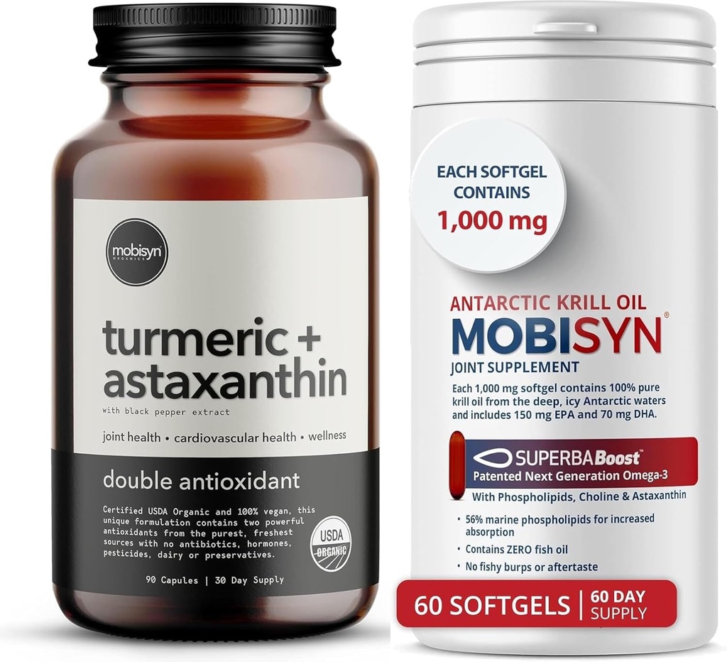 Organisasi Turmeric dengan Tambahan Attaxanthin + Pure Krill Oil