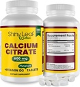 Leaf Calcium Minis 600 mg - Daily Tablet of Calcium Citrate 600mg Plus Vitamin D3 for Bariatric Poster - Op dan Gastric Bypass for Women, Easy to Swallow, Made in USA, Vegetarian - 120 Ct.