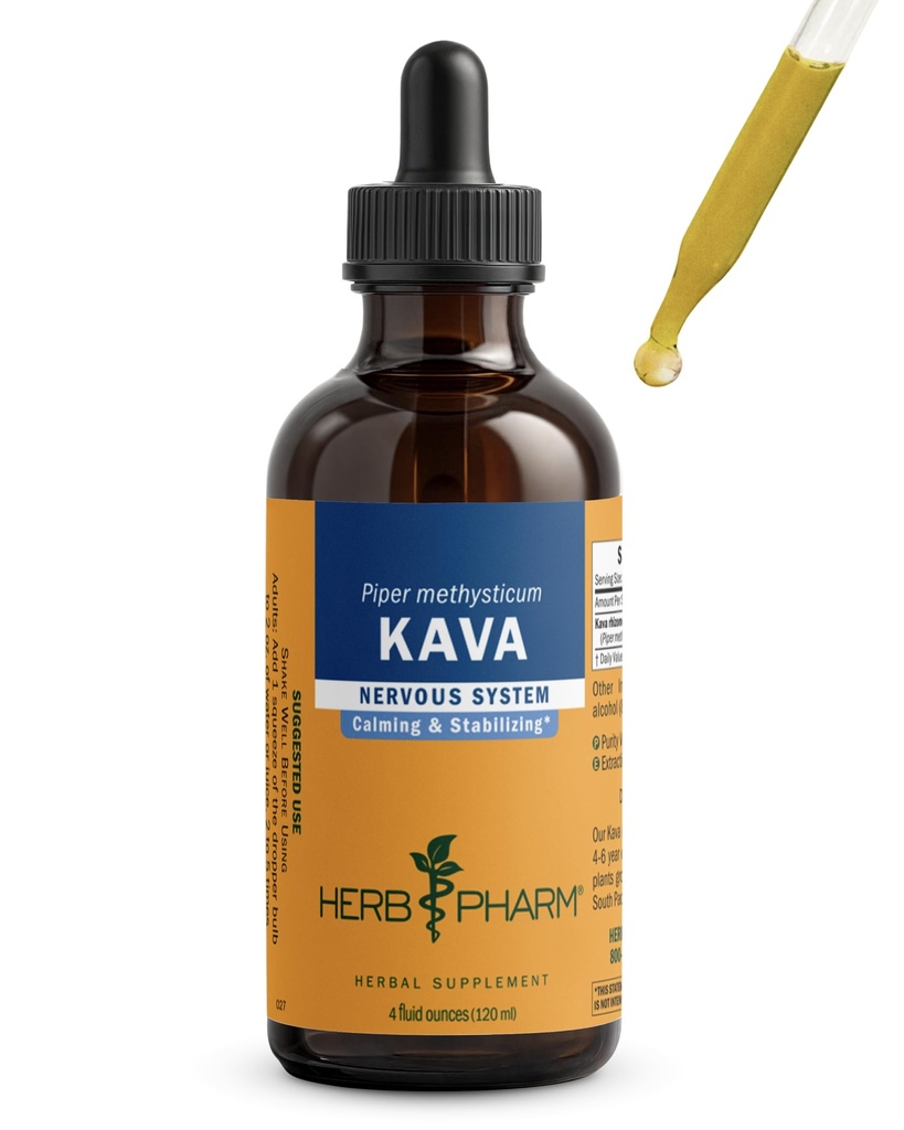 Ekstrak Cava Root Cava untuk Dukungan Stress & Relaxation: Ekstrak Vegan Kava, Persediaan Tidak-GMO Kava Kava untuk Tenang & Relax Mood, Bebas, 4 Oz 124; Sampai dengan 3 Bulan Suplai