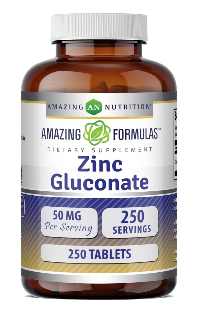 Luar biasa Formulas Gluconate 50 Mg Supplemen 126; Tablet 126; Non-GMO 124; Gluten- Free Gluten-Free 124; Dibuat di AS (1 Pack 124; 250 Count)