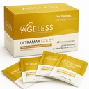 Permuda Skin, Memulihkan Penampilan Anak Muda, Boosts Energi & Tidur, Bedak Effervescent - Valencia Orange Flavor - 22 Paket