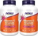 Suplemen SEKARANG, Vitamin C Kristal (Ascorbic Acid) Powder, Perlindungan Antioksidant *, 8- Ounce (Paket 2)