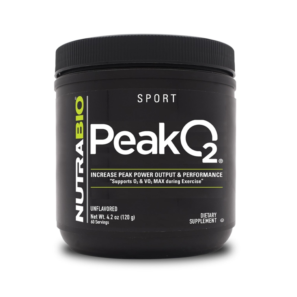 NutraBio Peak O2, Tanpa rasa, 4.2 oz (120 g), Labs