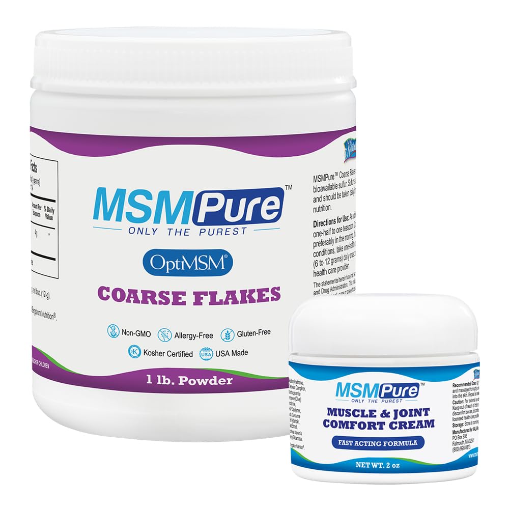 KALA HEALTH MSMPure Blakes 1lb dan Muscle & Joint Cream 2oz Bundle