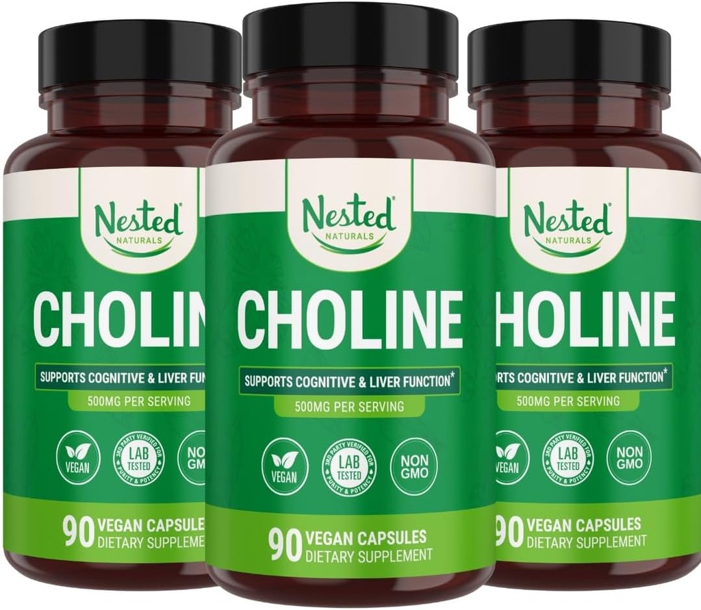 Suplemen Potensi Tinggi 124; Pendukung Performa Kognitive & Liver Fungsi 124; 100% Vegan & Non-GMO 124; (3- Pack)