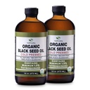 Oil Benih Hitam Organik - USDA Bersertifikat Dingin Menekan Botol Kaca Lebih dari 1,5% Thymoquinone 3X kekuatan Turki Hitam Cumin Nigella Sativa non-GMO 100% Murni Blackseed Oil (32z Glass (2X16) Botol)