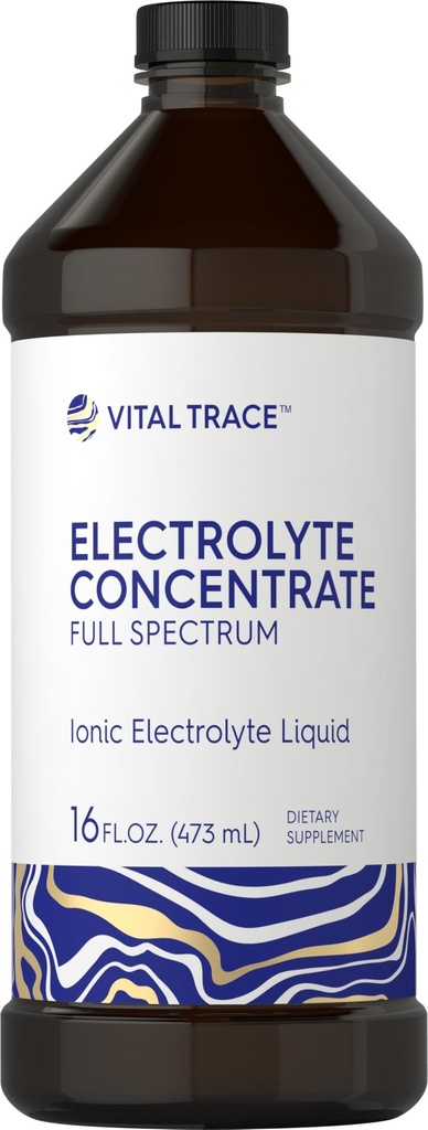 Carlyle Electrolite Konsentrat 124; 16 ifl oz 124; Full Spectrum 124; Ionic Electrolite Liquid 126; Non-GMO dan Gluten Free Formula 124; oleh Vital Trace