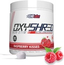 EHP Labs OxyShred Non Stimulant Pre Workout Powder - Stim Free, Caffeine Free Pretraining for Men & Women - Non Stim Pretraining - Sugar Free Energy Powder - Raspberry, 60 Servings