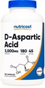 Nutricost D- Aspartic Acid (DAA) Capsules 3000mg Per Serving (180 Capsules) - Non-GMO