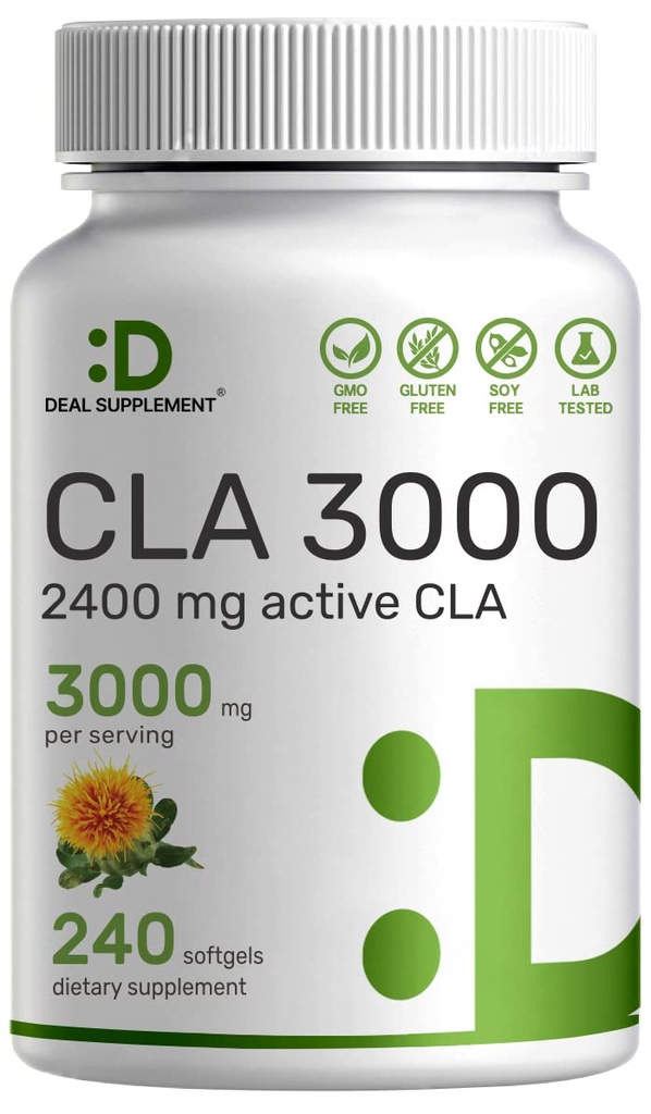 Ultra Power CLA 3000mg 124; 240 Softgels, Aktif Conjugated Linoleic Acid dari Safflower Oil