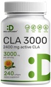 Ultra Power CLA 3000mg 124; 240 Softgels, Aktif Conjugated Linoleic Acid dari Safflower Oil
