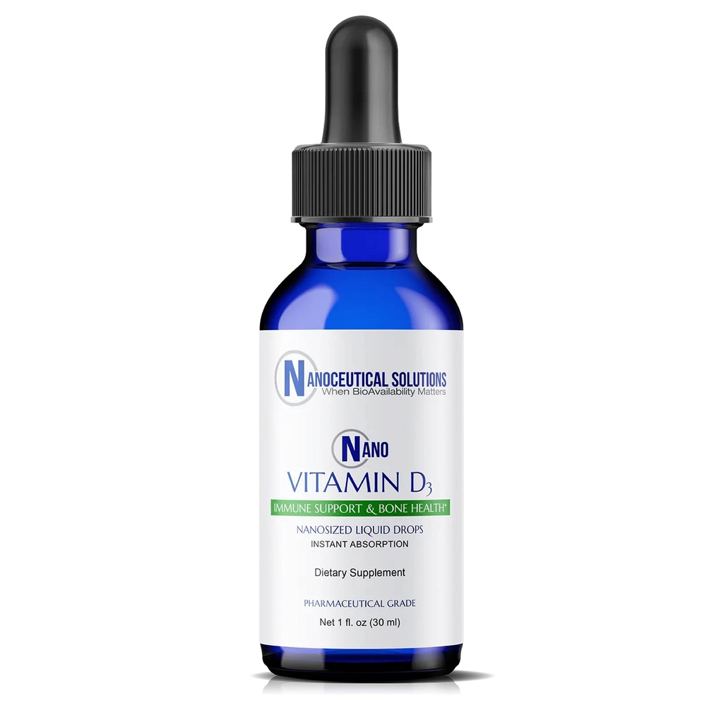 NANO VITAMIN D3 Nanosized cairan tetes, RAPID ABSORPSI, 5000 IU formula ampuh, Strengthens tulang & otot, mendukung jantung sehat. 30 ml botol, persediaan 1 bulan.