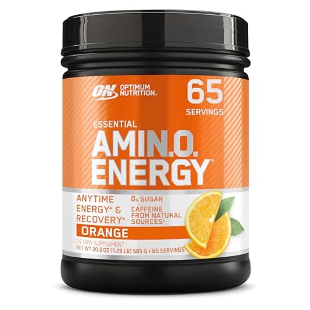 Optimum Nutrition Amino Energy - Pre Workout with Green Tea, BCAA, Acids, Keto Friendly, Green Coffee Extract, Energy Powder - Orange Cooler, 65 Servings (Packaging May Vary)
