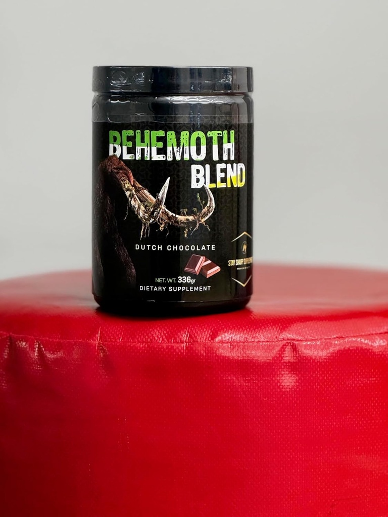 Behemoth Blend, Mashroom Extract: Chaga, Lion 's Mane, Cordyceps, Shiitake, Reishi + Premium Collagen & Creatine for Enhanced Focus, Energy, Immunity, and Revenvery 30 Servings.