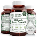 Natural Nutra Ultimate Sleep Formula, Chamomile to Support Relaxation and Reduce Nighttime Anxiety, Help You Fall Asleep Faster, 50 Kapsul