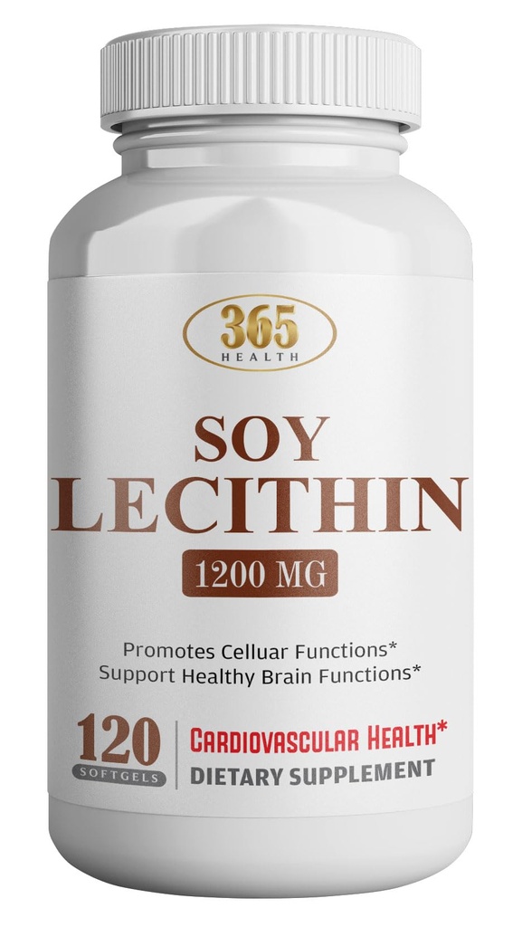 Pangkat Tinggi, 120 Softgels, Kombinasi Alam Acids Gendut untuk Mendukung Fungsi Otak & Nerve Tingkat Makanan Lesit, 1200mg per Serving, Tambahan Dieter