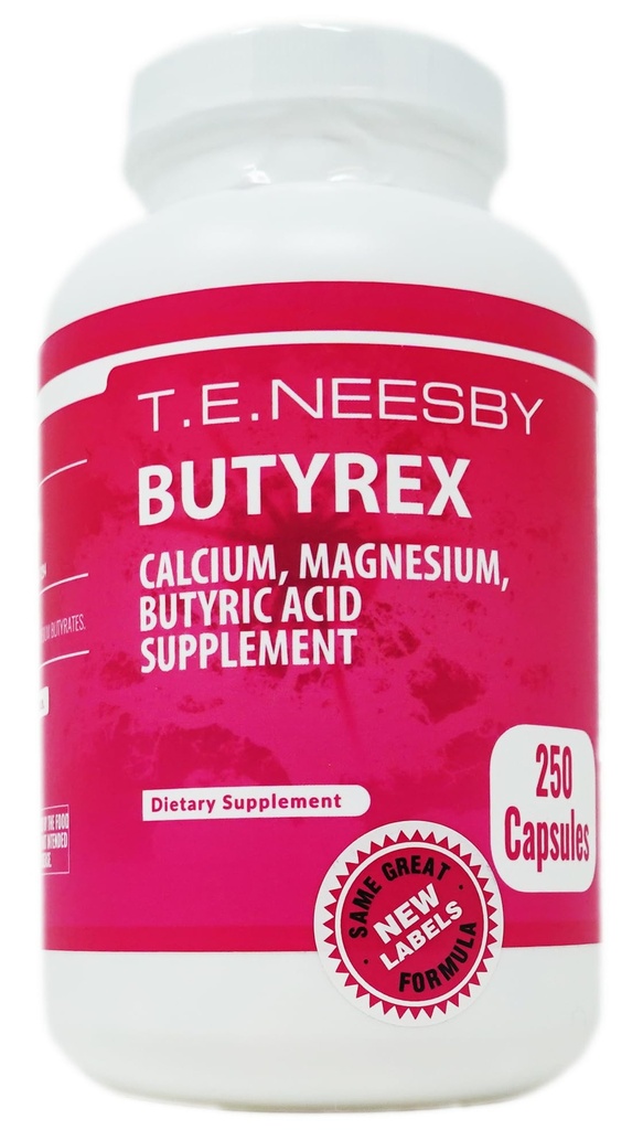Kompleks Butyrex Kalsium / Magnesium Butyrate: 250 Capsules