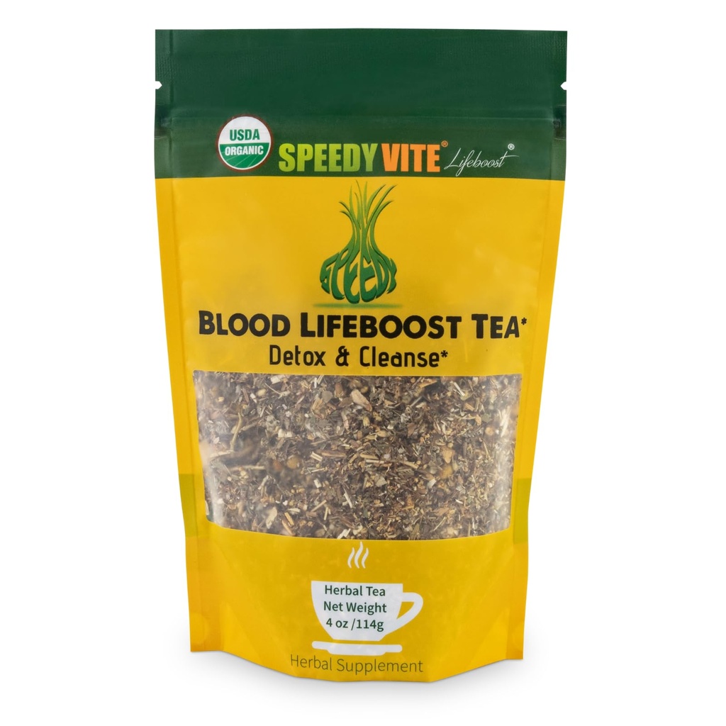 SpeedyVite Shell Blood Lifearefest Tea 124; Cleanses & support natural remove weakers from the blood stream * 4; Contains Echinacea, Chamomile and more