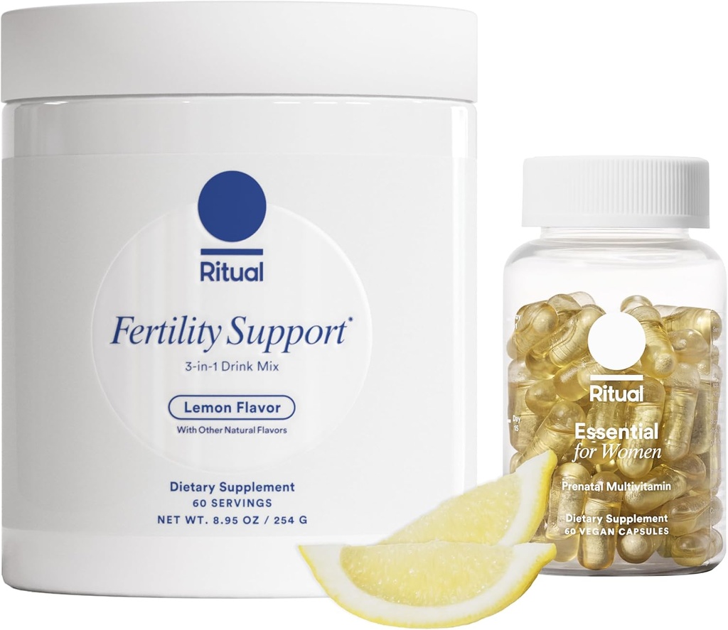 Konsepsi Ritual Bundle: Terbukti bagi Perempuan Prenatal Multivitamin dan Fertilitas Lemony Dukung Minum Mix Suplemen dengan NAC, CoQ10, dan Myo- Inosiol. Vegan dan Formulasikan untuk mendukungnya. *