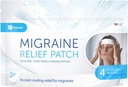Migraine Relief Patch, Cooling Patches for Migraine, Fever, Hormone, & Headines, Mess & Odor- Free Hydrogel Cooling, Made in The USA, 1 Pack (4 X Patch) Putih